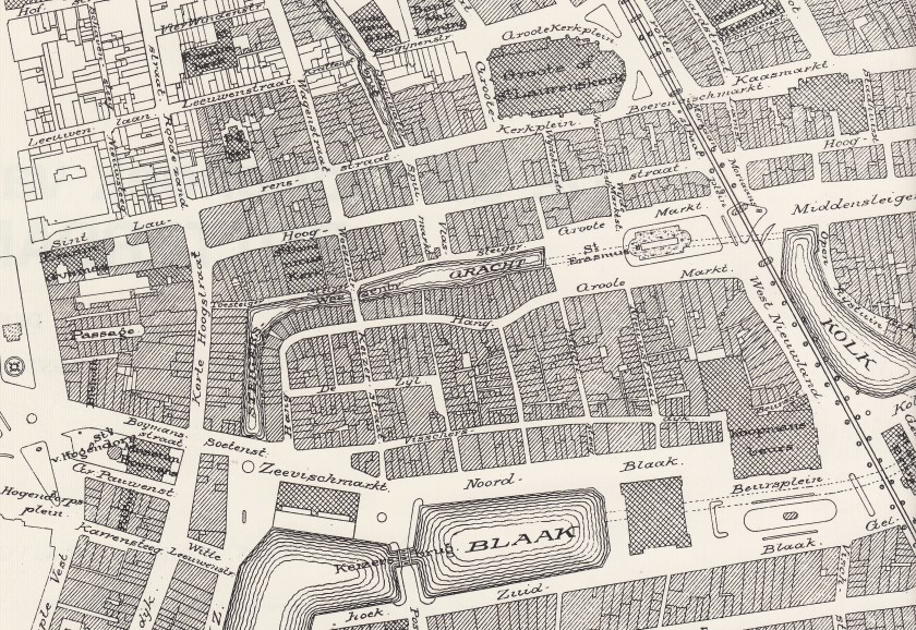 Omgeving Blaak Kaart