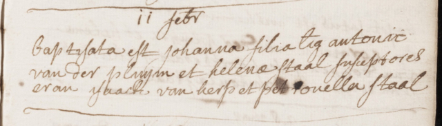 1743.02.11 Doop Johanna vd PluijmN