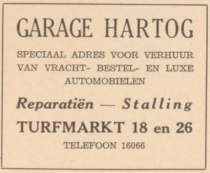 1936 Adresboek - Garage Hartog
