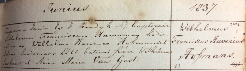 1837.06.30 Doop Wilhelmus Franciscus Xaverius