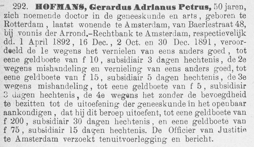 1893.01.26 - uitsnede Politieblad